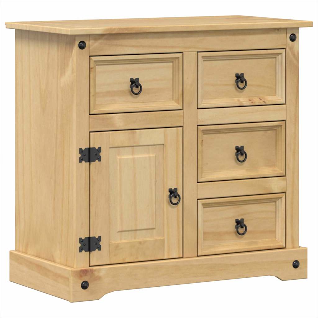 vidaXL Sideboard "Corona" 80x40x75 cm Solid Wood Pine 2