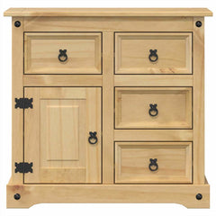 vidaXL Sideboard "Corona" 80x40x75 cm Solid Wood Pine 4