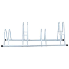 vidaXL Bicycle Stand for 4 Bikes Floor Freestanding Galvanised Steel 3