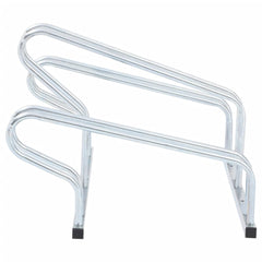 vidaXL Bicycle Stand for 3 Bikes Floor Freestanding Galvanised Steel 4