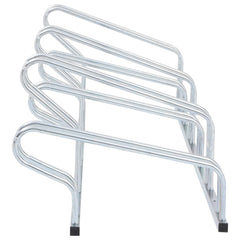 vidaXL Bicycle Stand for 6 Bikes Floor Freestanding Galvanised Steel 4