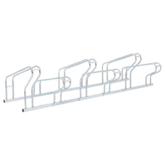 vidaXL Bicycle Stand for 6 Bikes Floor Freestanding Galvanised Steel 5