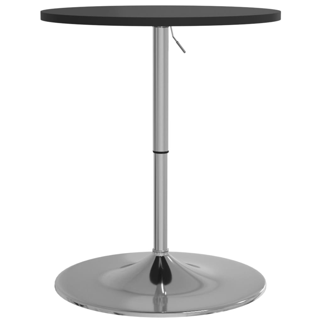 vidaXL Bar Table Black 60x60x90 cm Engineered Wood and Chromed Steel 2