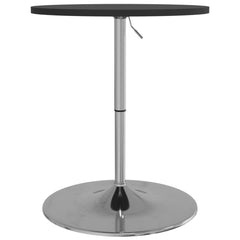 vidaXL Bar Table Black 60x60x90 cm Engineered Wood and Chromed Steel 5