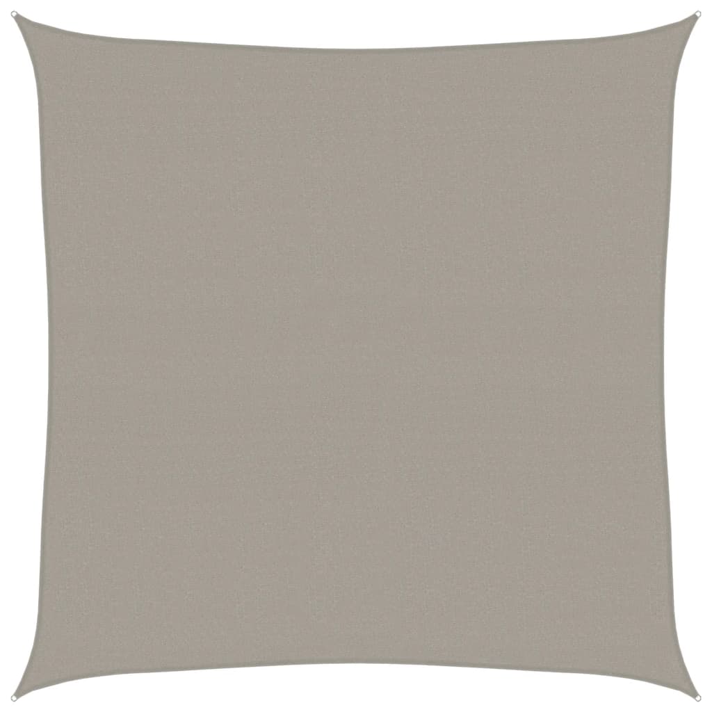 vidaXL Sunshade Sail 160 g/m² Square Light Grey 4x4 m HDPE 2
