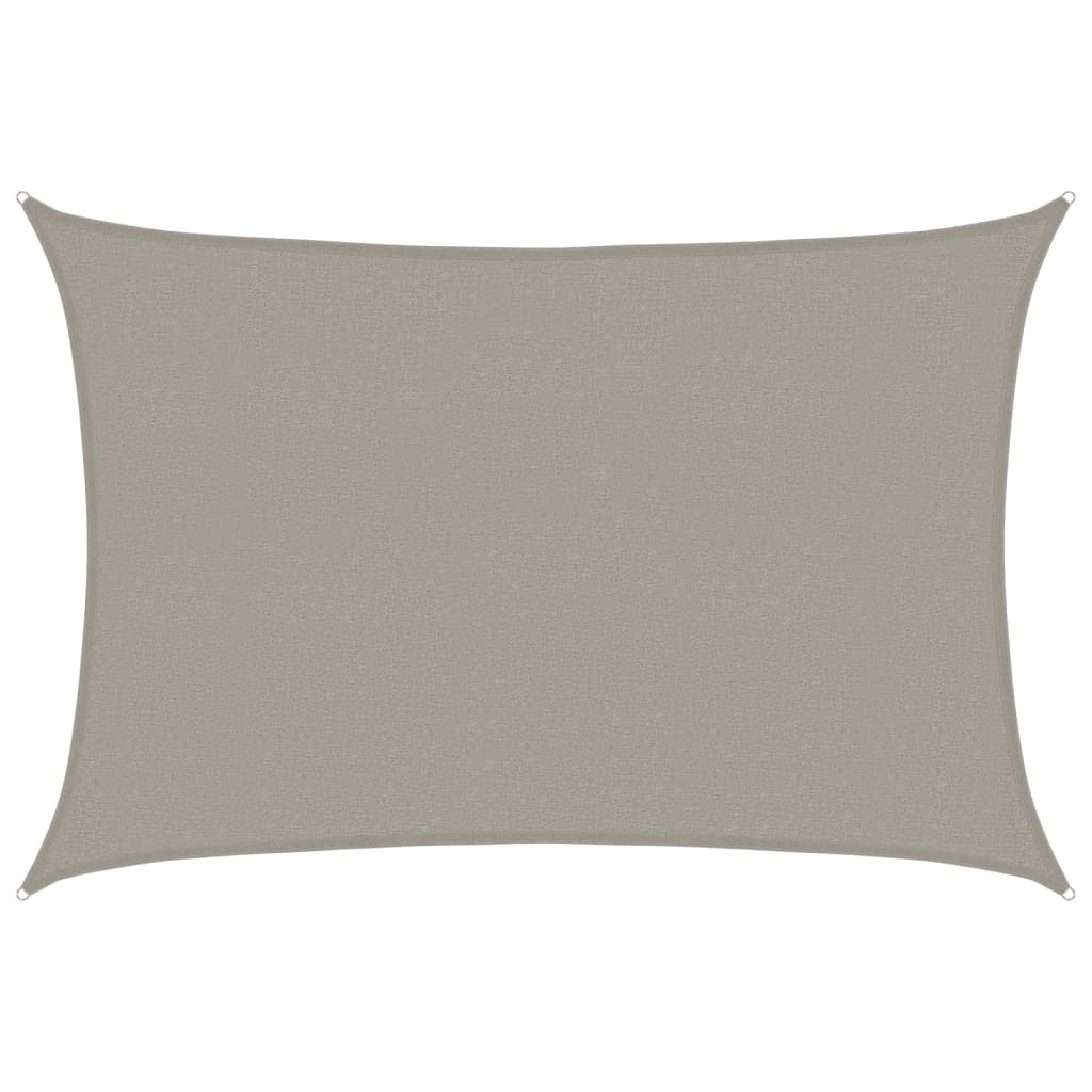 vidaXL Sunshade Sail 160 g/m² Rectangular Light Grey 2.5x3.5 m HDPE 2