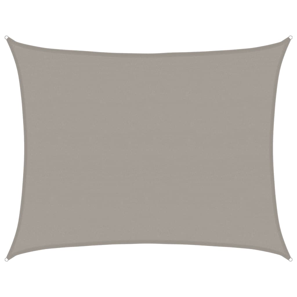 vidaXL Sunshade Sail 160 g/m² Rectangular Light Grey 6x8 m HDPE 2