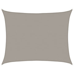 vidaXL Sunshade Sail 160 g/m² Rectangular Light Grey 6x8 m HDPE 2