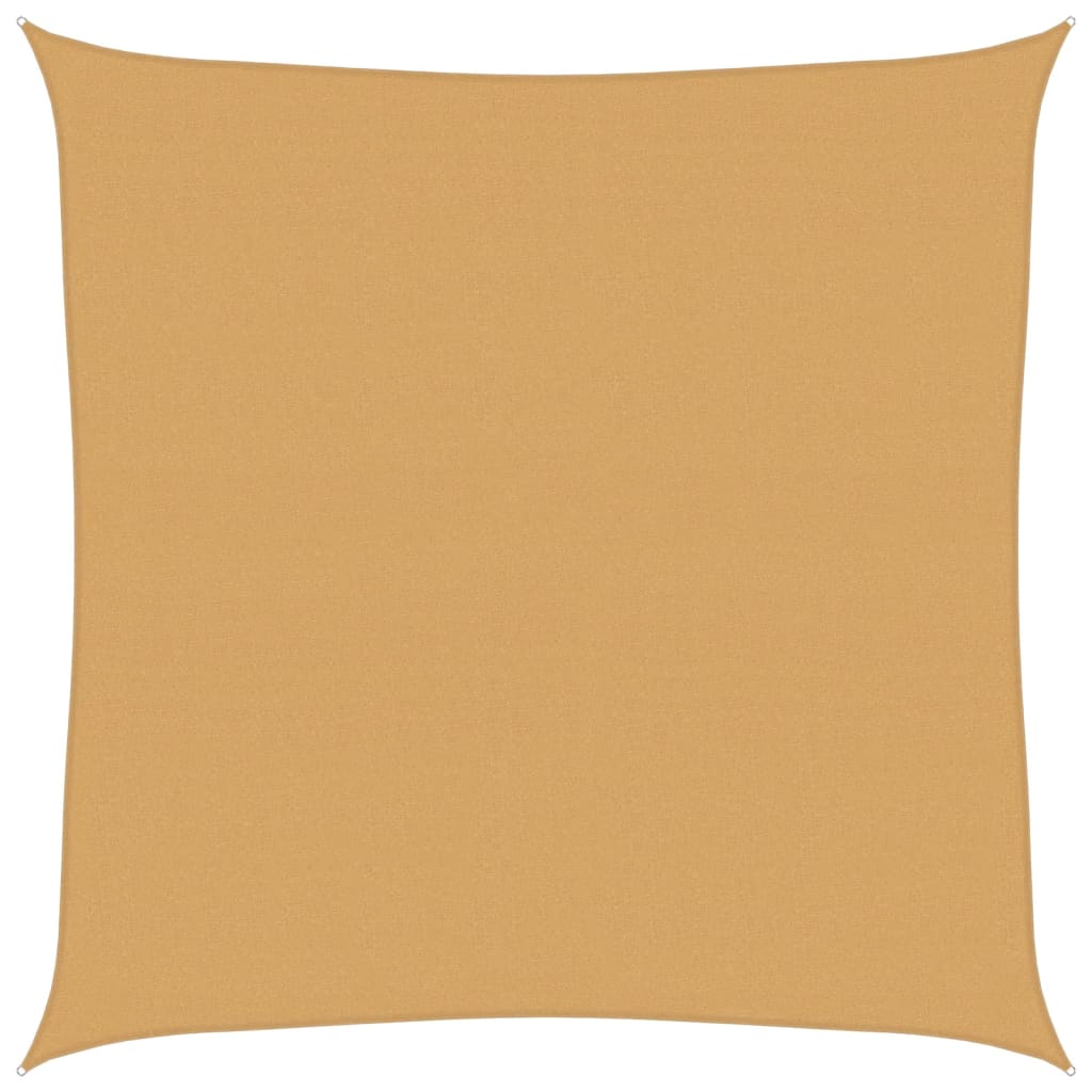 vidaXL Sunshade Sail 160 g/m² Square Sand 7x7 m HDPE 2