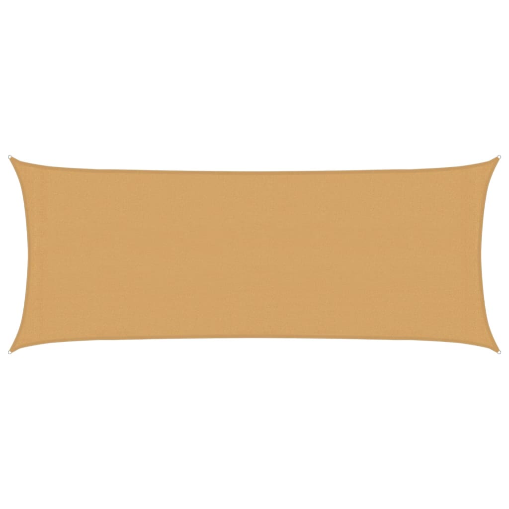 vidaXL Sunshade Sail 160 g/m² Rectangular Sand 2x4.5 m HDPE 2