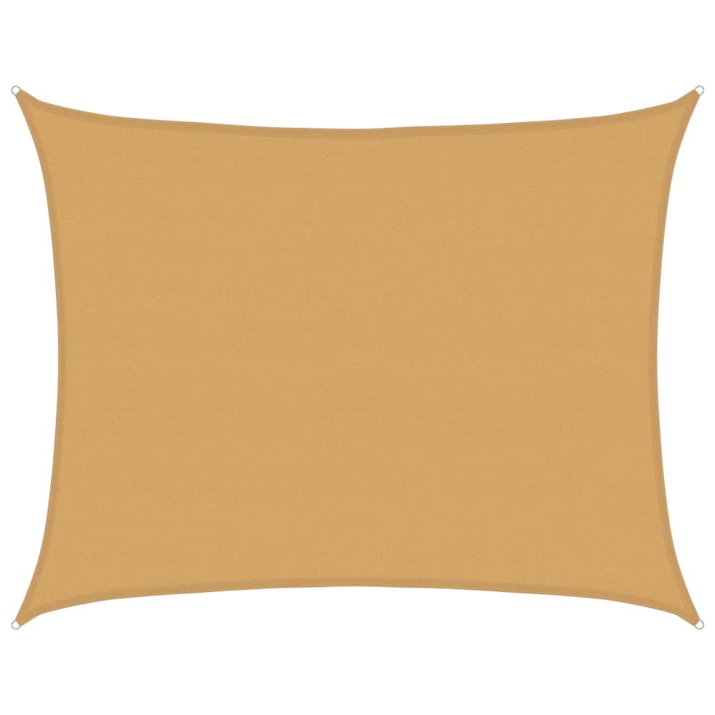 vidaXL Sunshade Sail 160 g/m² Rectangular Sand 6x8 m HDPE 2