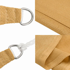 vidaXL Sunshade Sail 160 g/m² Rectangular Sand 6x8 m HDPE 6