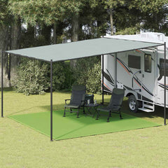 vidaXL Tent Carpet Light Green 400x400 cm HDPE 1