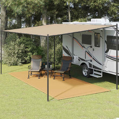 vidaXL Tent Carpet Sand 250x550 cm HDPE 1