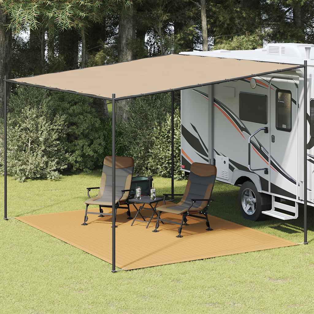 vidaXL Tent Carpet Sand 300x400 cm HDPE 1