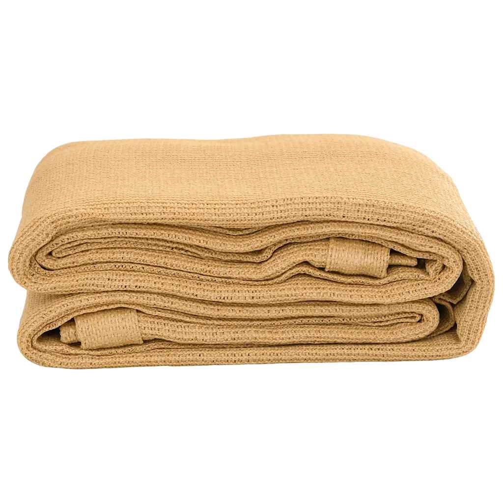 vidaXL Tent Carpet Sand 400x700 cm HDPE 3