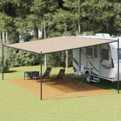 vidaXL Tent Carpet Sand 400x700 cm HDPE 1