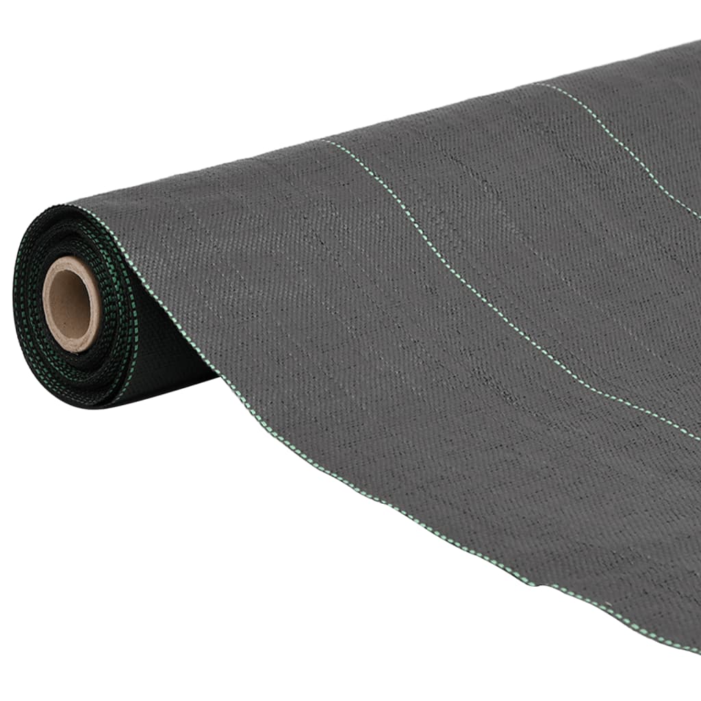 vidaXL Weed Membrane Black 1.5x10 m PP 2