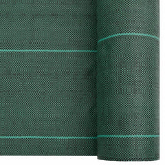 vidaXL Weed Membrane Green 1x100 m PP 4