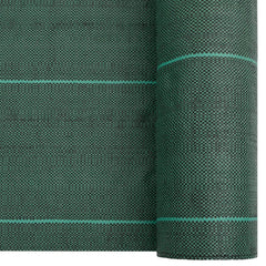vidaXL Weed Membrane Green 1x200 m PP 4