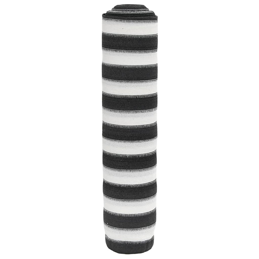 vidaXL Privacy Net Anthracite and White 1,5x25 m HDPE 150 g/m² 1