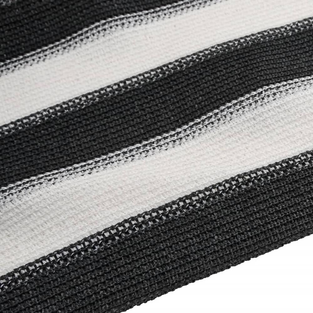 Privacy Net 1.5x25 m HDPE 150 g/m² 150 gsm Anthracite and white