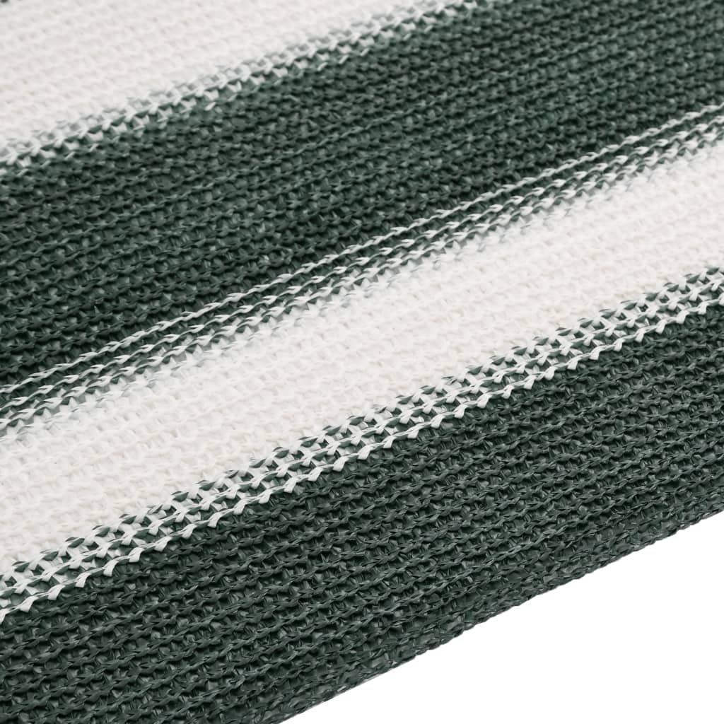 vidaXL Privacy Net Green and White 1.5x25 m HDPE 195 g/m² 4