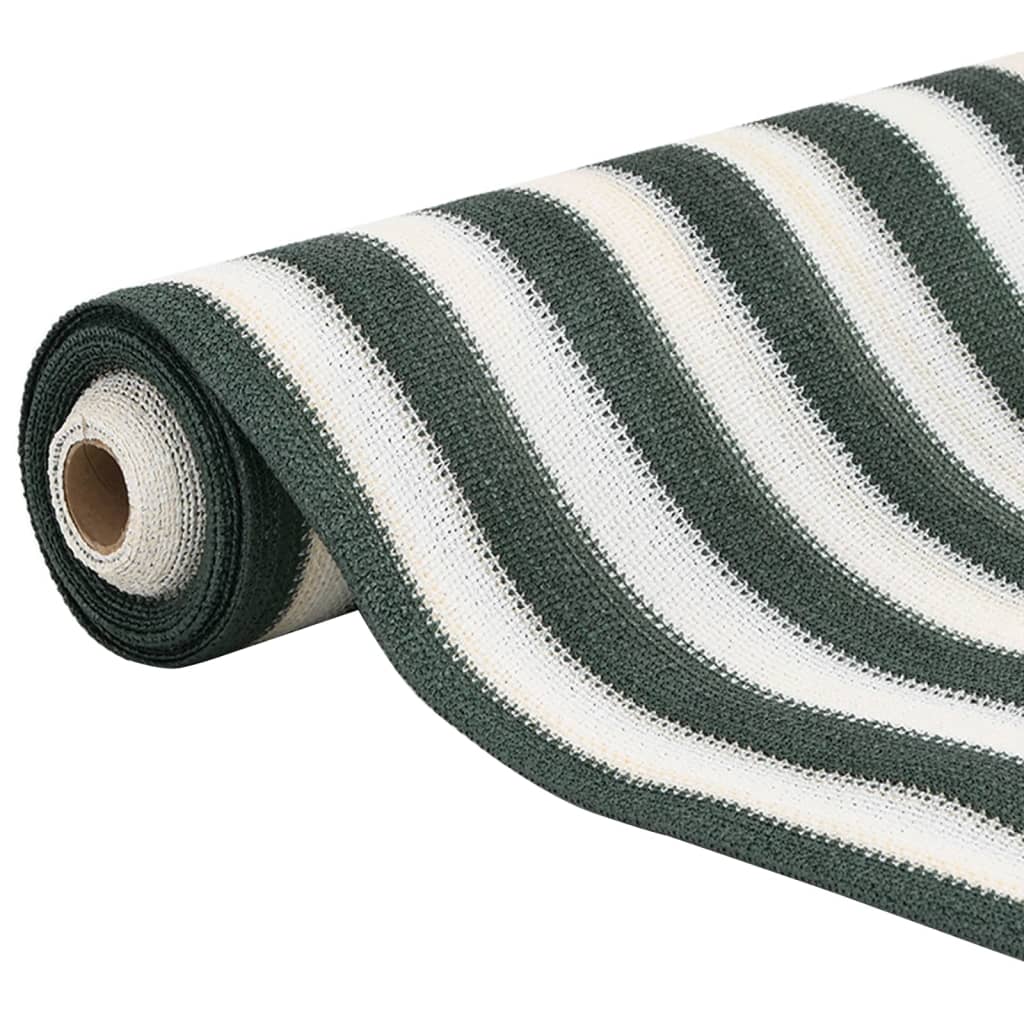 vidaXL Privacy Net Green and White 1.8x10 m HDPE 195 g/m² 3