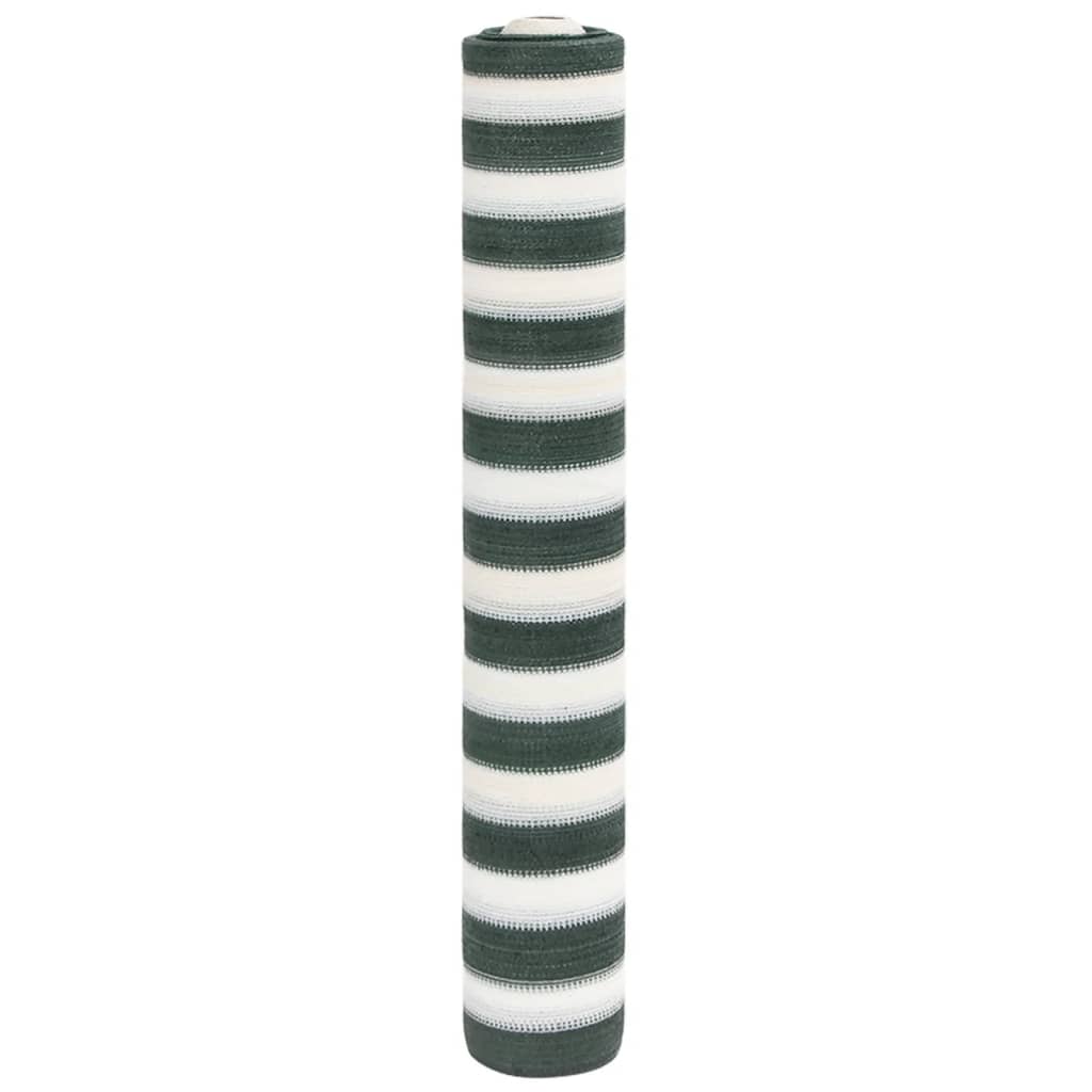 vidaXL Privacy Net Green and White 2x10 m HDPE 195 g/m² 1