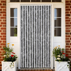 Fly Curtain in Grey and Black