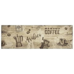 vidaXL Kitchen Rug | Coffee Brown | Velvet_Top:100% Polyamide; Latex_Backing 2