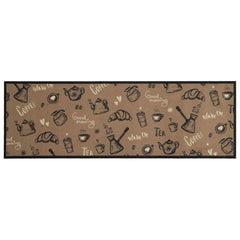 vidaXL Kitchen Rug | Morning Brown | Velvet (100% polyamide) | 60x180 cm 2