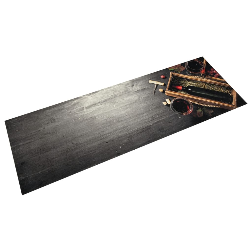 vidaXL Kitchen Rug | Multicolour | Velvet (100% polyamide), Latex | 180x60 cm 1