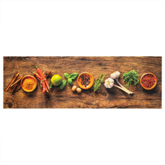 vidaXL Kitchen Rug Washable Spices 60x180 cm Velvet 2
