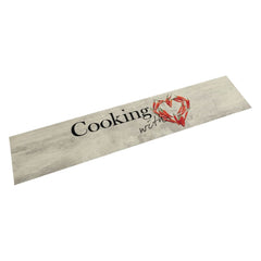 vidaXL Kitchen Rug Washable Peper Cooking 60x300 cm Velvet 1