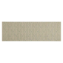 vidaXL Kitchen Rug Washable Leaves 60x180 cm Velvet 2