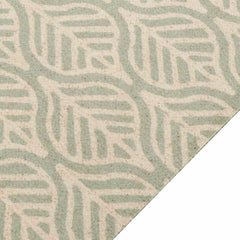 vidaXL Kitchen Rug Washable Leaves 60x180 cm Velvet 3