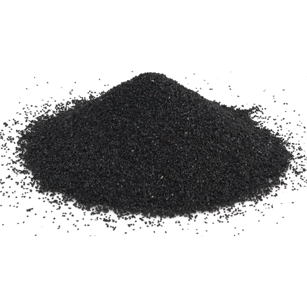 vidaXL Aquarium Sand 25 kg Black 0.2-2 mm 3