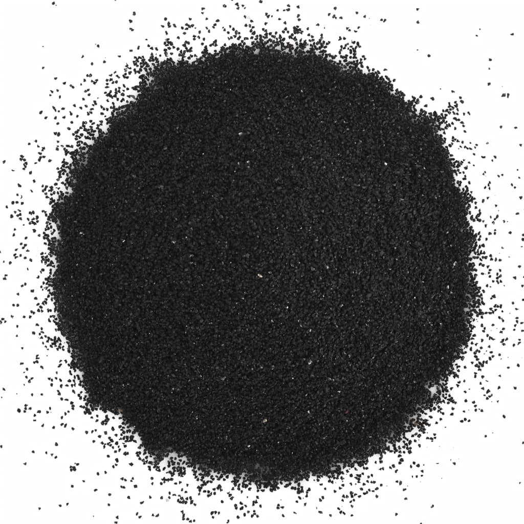 vidaXL Aquarium Sand 25 kg Black 0.2-2 mm 4