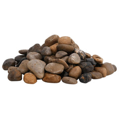 vidaXL Polished Pebbles 25 kg Mixed Colour 2-5 cm 3