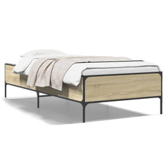 vidaXL Bed Frame without Mattress Sonoma Oak 100x200 cm 2