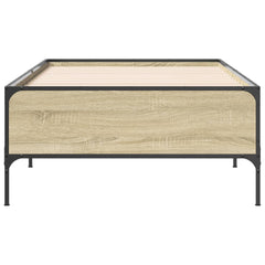 vidaXL Bed Frame without Mattress Sonoma Oak 100x200 cm 4