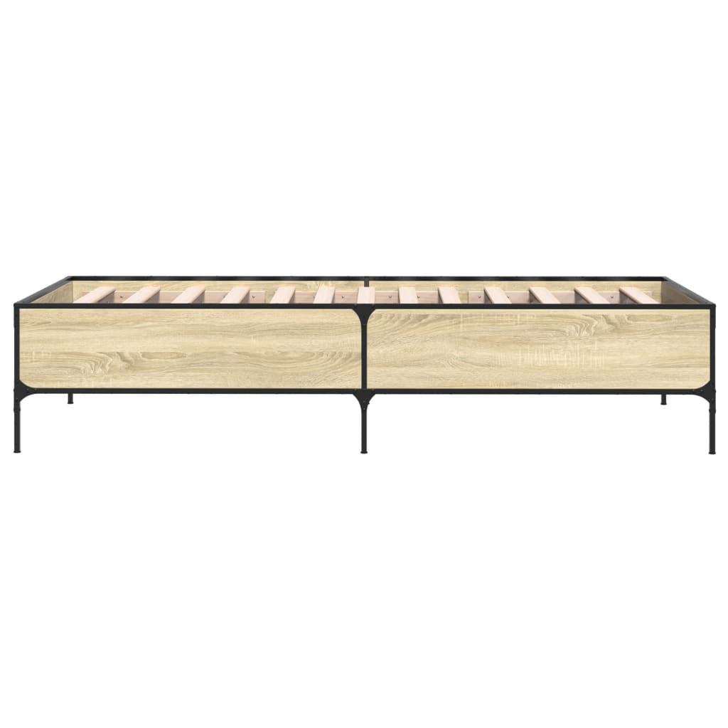 Bed Frame without Mattress Height 44 cm Length 200 cm Sonoma Oak 100 cm