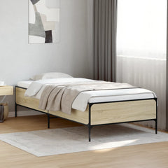 vidaXL Bed Frame without Mattress Sonoma Oak 100x200 cm 1
