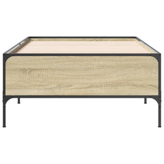 vidaXL Bed Frame without Mattress Sonoma Oak 90x190 cm Single 4
