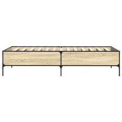 vidaXL Bed Frame without Mattress Sonoma Oak 90x190 cm Single 5
