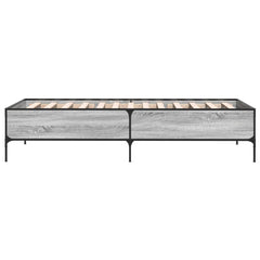 vidaXL Bed Frame without Mattress Grey Sonoma 90x190 cm Single 5