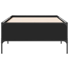 vidaXL Bed Frame without Mattress Black 75x190 cm Small Single 4