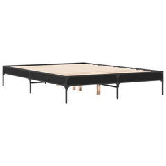 Bed Frame without Mattress Height 30 cm Length 200 cm Black 120 cm