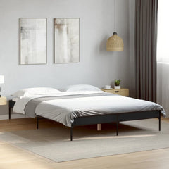 Bed Frame without Mattress Height 30 cm Length 200 cm Black 120 cm